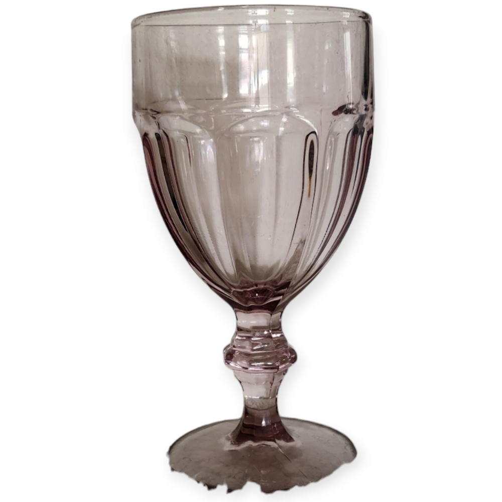 Libbey Vintage Pink Goblet